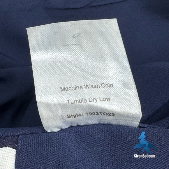 1160 NWT Choosy Infinity Wrap Top – Size Small – Navy/White Polka Dot - Picture 11 of 13